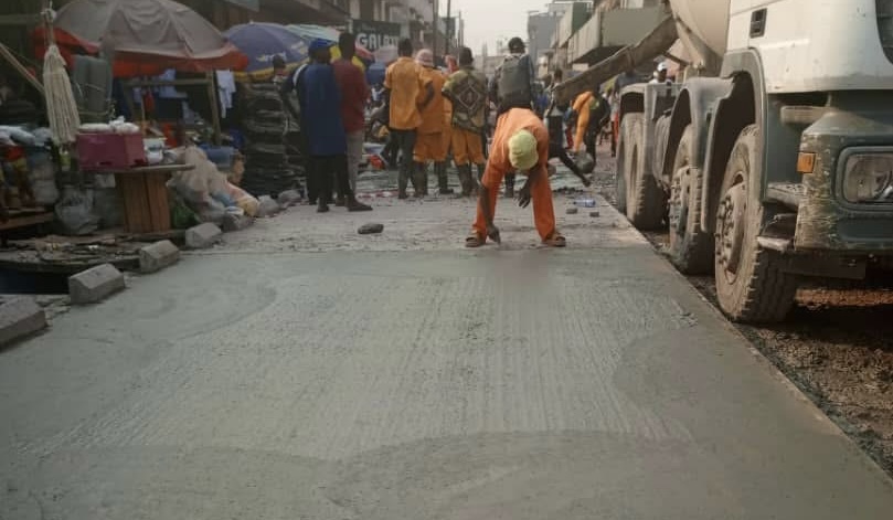 Kinshasa : 150 mètres déjà bétonnés sur l’avenue Trois Vallées à Ngaliema