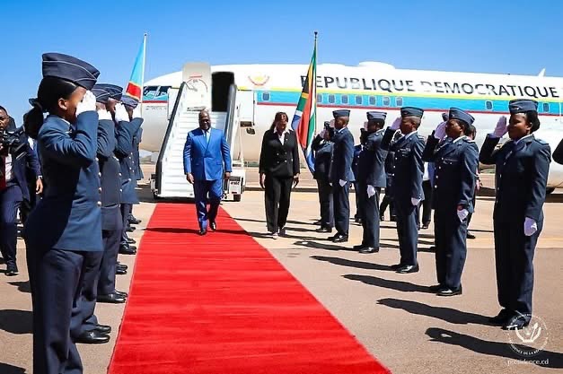 Félix Tshisekedi en visite de travail à Pretoria