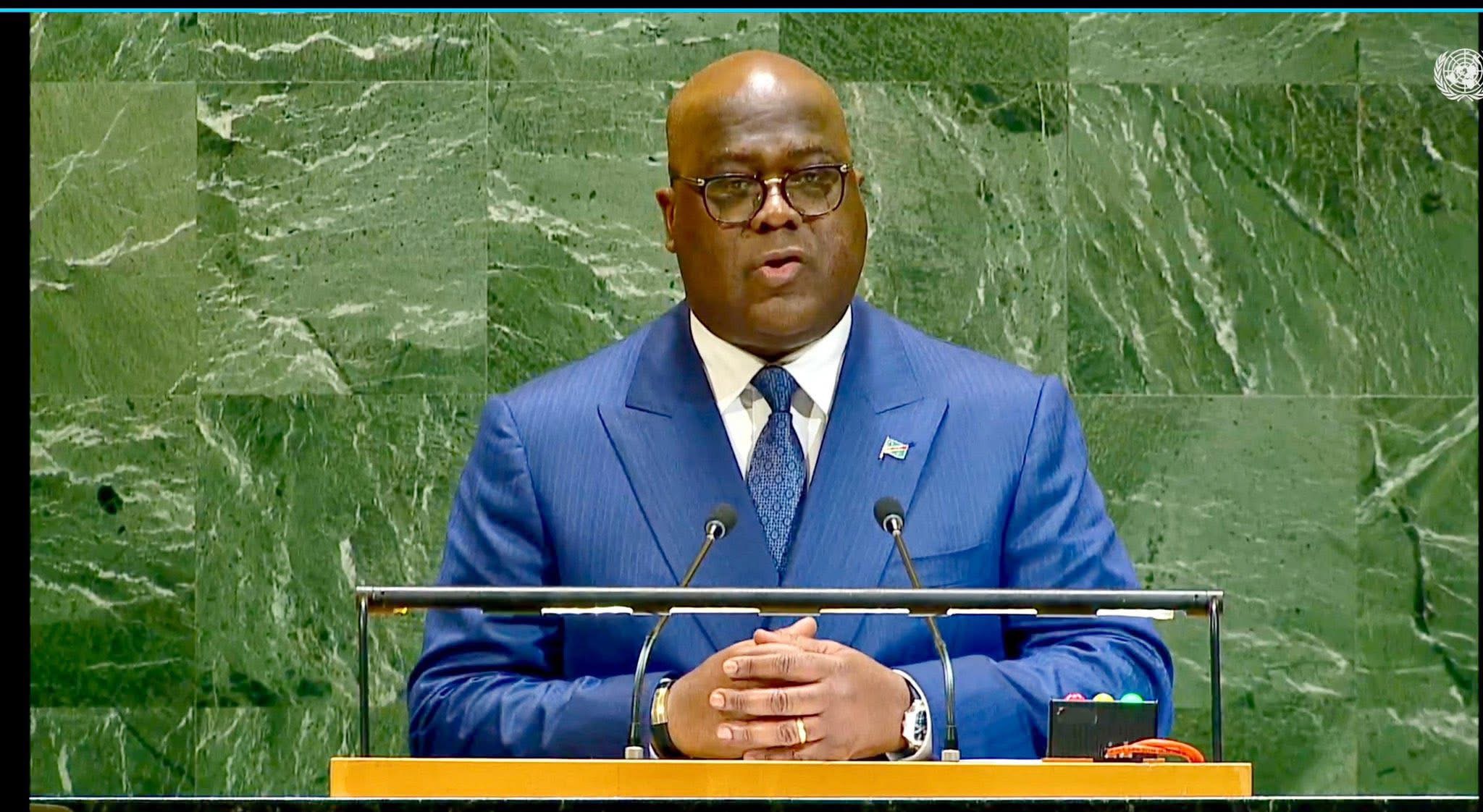 À New York, Tshisekedi dénonce le pillage des ressources de la RDC devant le Conseil de l’ONU