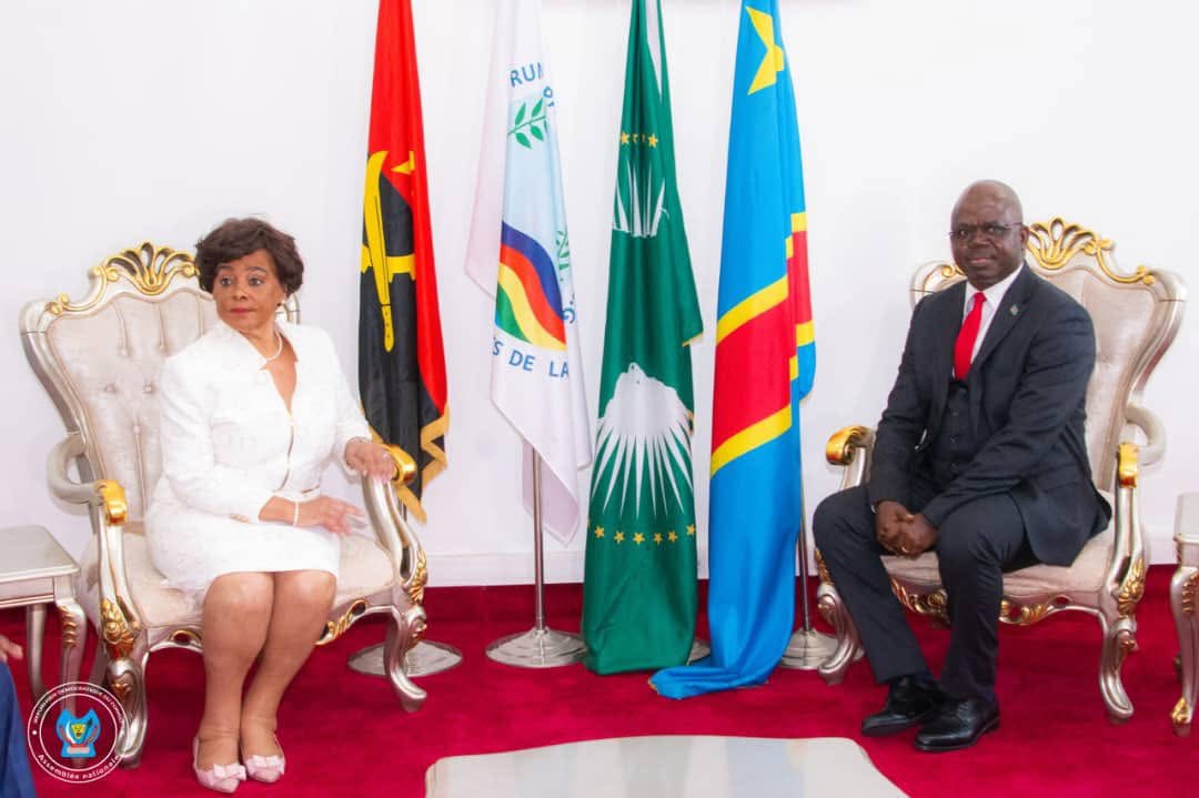 RDC : Rencontre entre le premier vice-président de l’Assemblée nationale et la présidente du parlement angolais