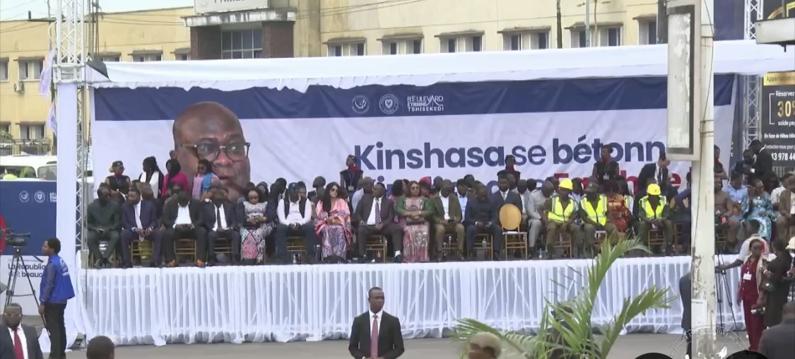 Kinshasa : Félix Tshisekedi lance le chantier du boulevard Étienne Tshisekedi